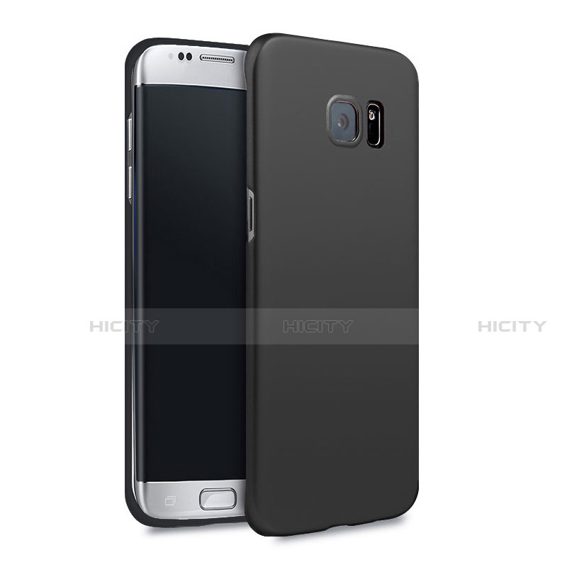 Etui Plastique Rigide Mat Q02 pour Samsung Galaxy S7 Edge G935F Noir Plus