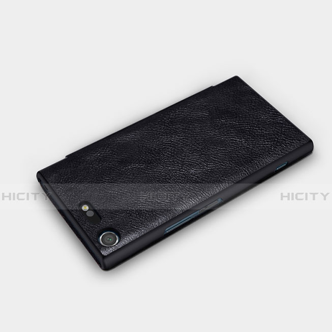 Etui Portefeuille Flip Cuir pour Sony Xperia XZ Premium Noir Plus