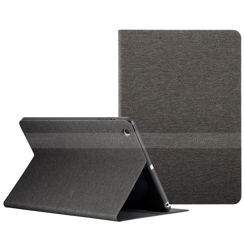 Etui Portefeuille Livre Cuir L01 pour Apple iPad Mini 2 Noir Plus