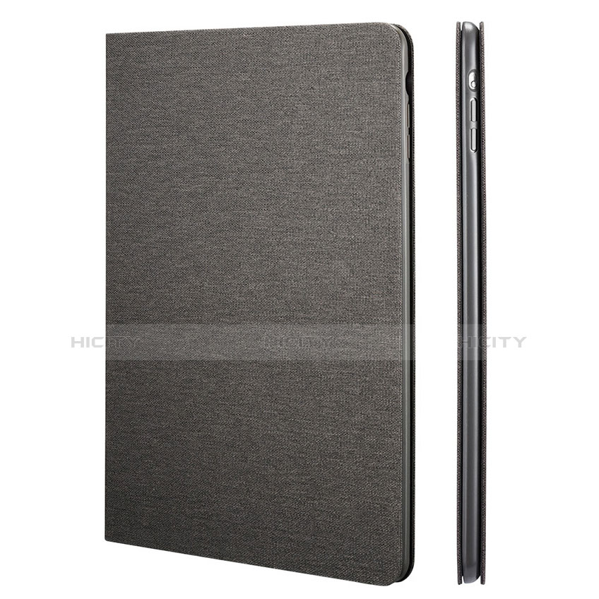 Etui Portefeuille Livre Cuir L01 pour Apple iPad Mini 2 Noir Plus