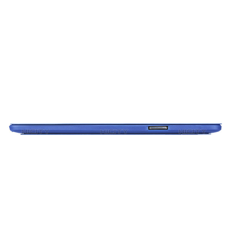 Etui Portefeuille Livre Cuir L01 pour Samsung Galaxy Note 4 Duos N9100 Dual SIM Bleu Plus