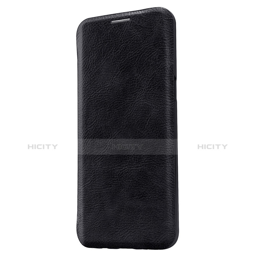 Etui Portefeuille Livre Cuir L01 pour Samsung Galaxy S8 Plus Noir Plus