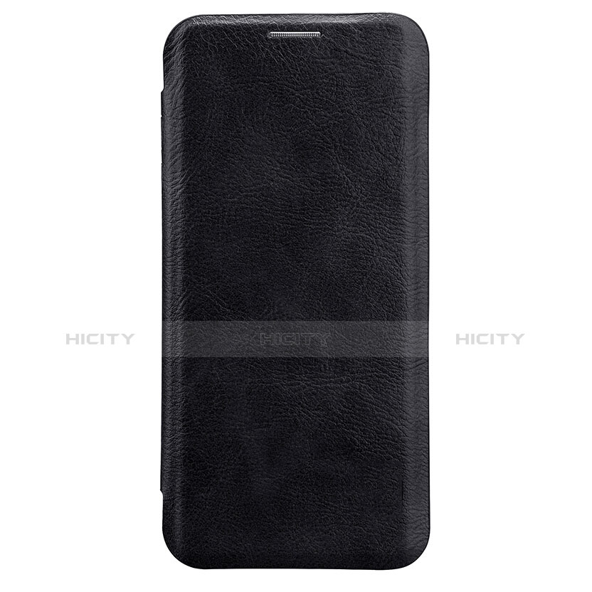 Etui Portefeuille Livre Cuir L01 pour Samsung Galaxy S8 Plus Noir Plus