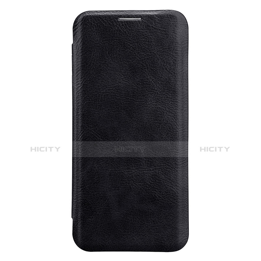 Etui Portefeuille Livre Cuir L01 pour Samsung Galaxy S9 Plus Noir Plus
