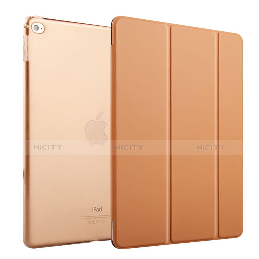 Etui Portefeuille Livre Cuir pour Apple iPad Mini 4 Marron Plus