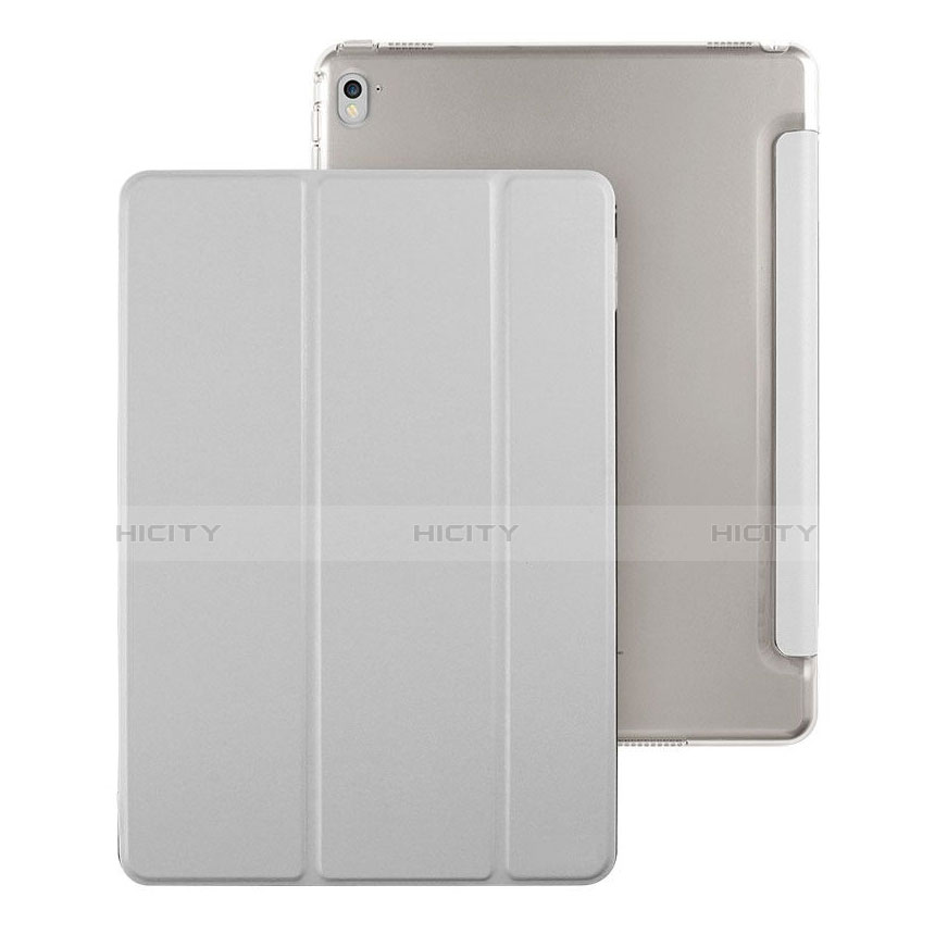 Etui Portefeuille Livre Cuir pour Apple iPad Pro 9.7 Blanc Plus