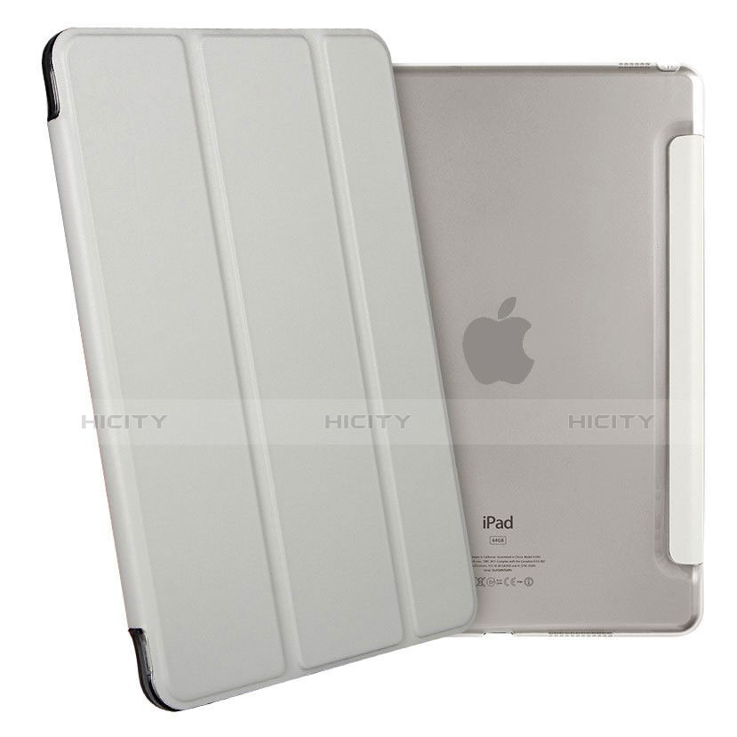 Etui Portefeuille Livre Cuir pour Apple iPad Pro 9.7 Blanc Plus