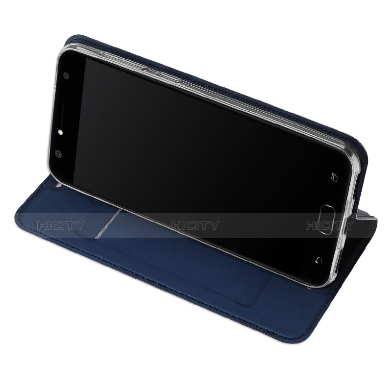 Etui Portefeuille Livre Cuir pour Asus Zenfone 4 Selfie ZD553KL Bleu Plus