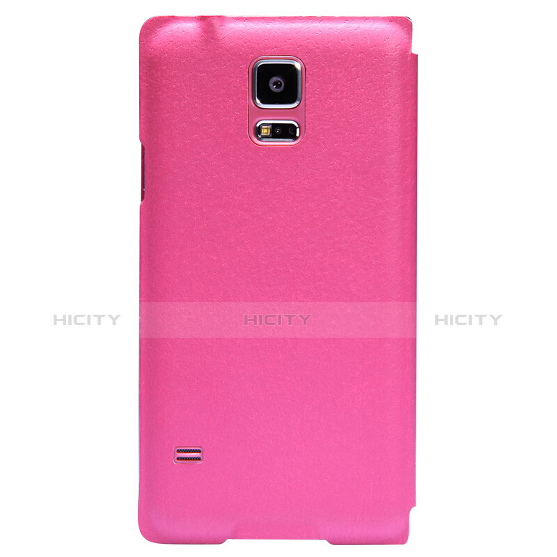 Etui Portefeuille Livre Cuir pour Samsung Galaxy S5 Duos Plus Rose Rouge Plus
