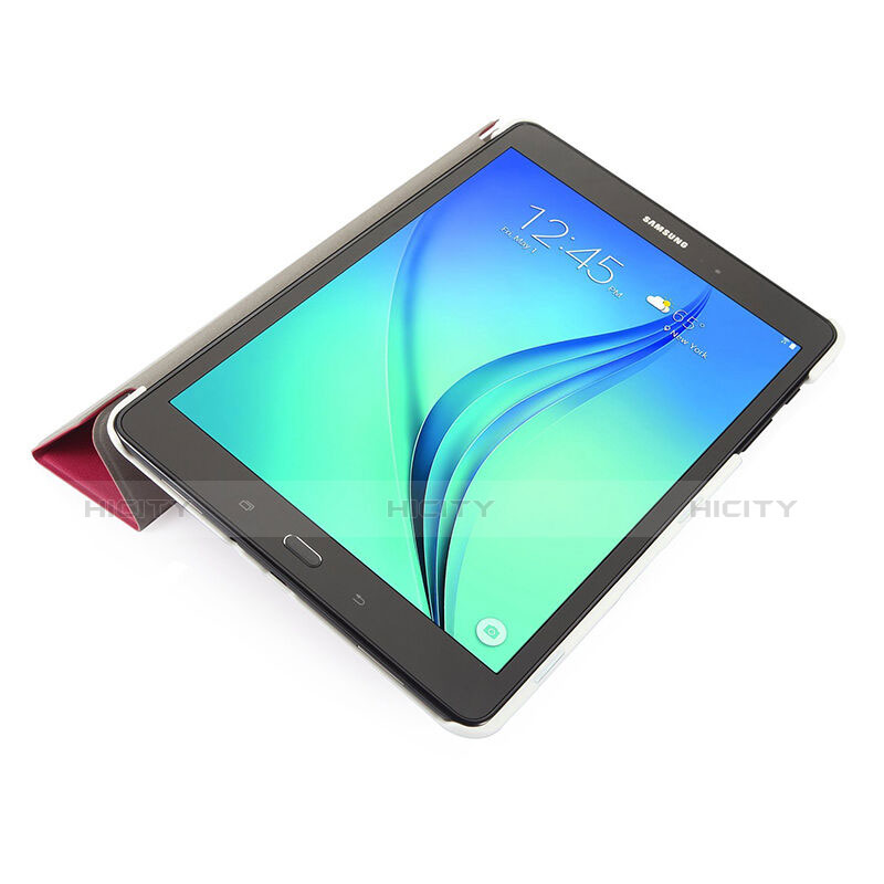 Etui Portefeuille Livre Cuir pour Samsung Galaxy Tab S2 8.0 SM-T710 SM-T715 Rose Plus