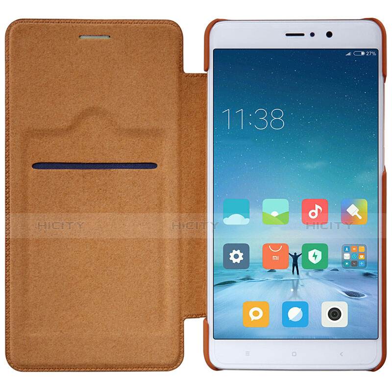 Etui Portefeuille Livre Cuir pour Xiaomi Mi 5S Plus Marron Plus