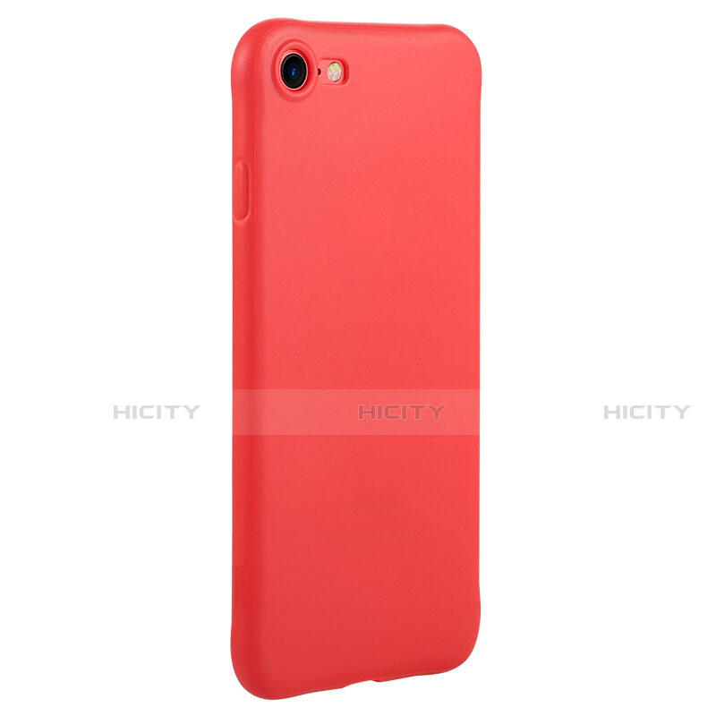 Etui Silicone Gel Souple Couleur Unie C01 pour Apple iPhone SE3 (2022) Rouge Plus