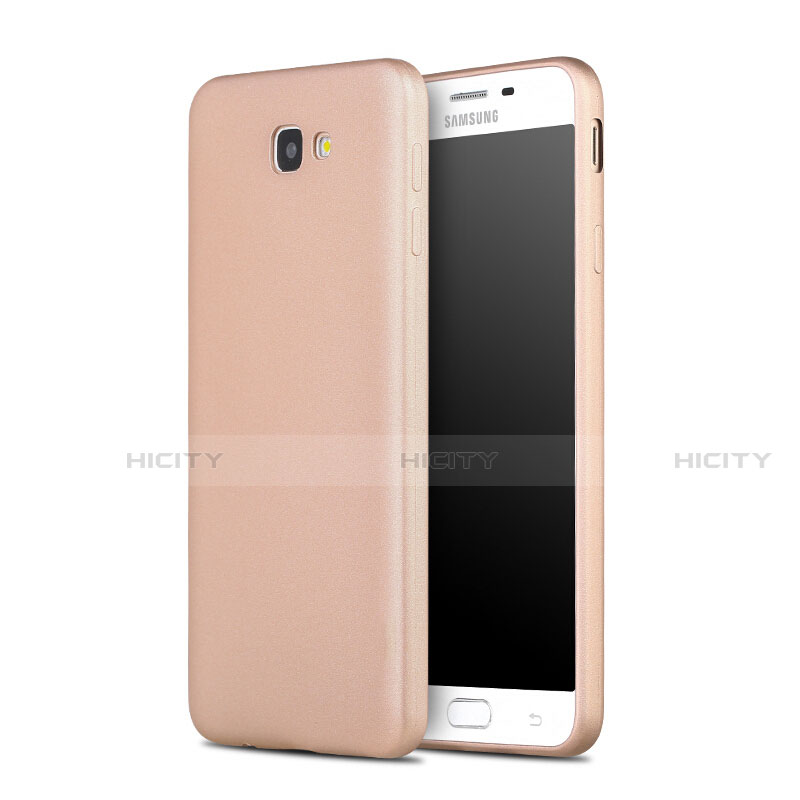 Etui Silicone Gel Souple Couleur Unie pour Samsung Galaxy J7 Prime Or Plus
