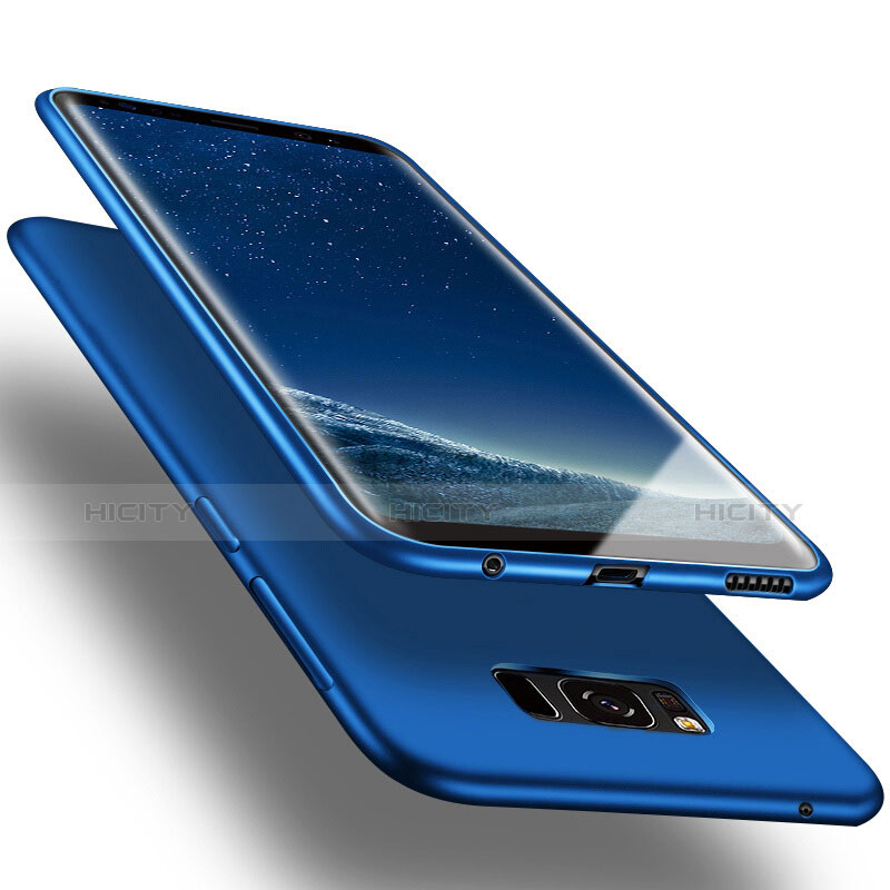 Etui Silicone Gel Souple Couleur Unie pour Samsung Galaxy S8 Plus Bleu Plus