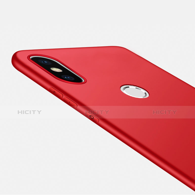 Etui Silicone Gel Souple Couleur Unie pour Xiaomi Mi A2 Rouge Plus