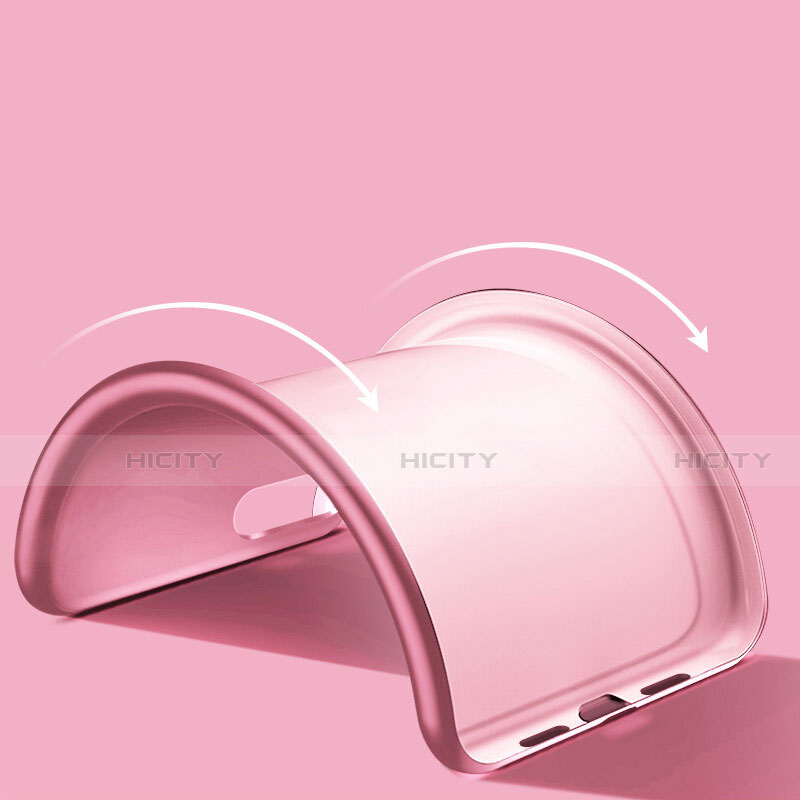 Etui Silicone Souple Couleur Unie Gel pour Apple iPhone SE (2020) Rose Plus