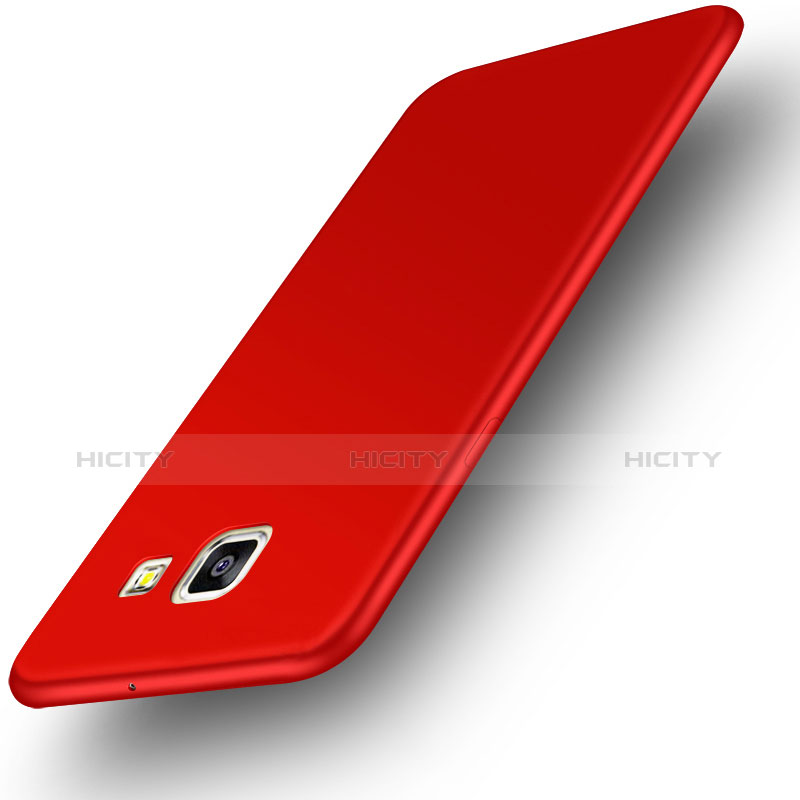 Etui Silicone Souple Couleur Unie Gel pour Samsung Galaxy On7 (2016) G6100 Rouge Plus