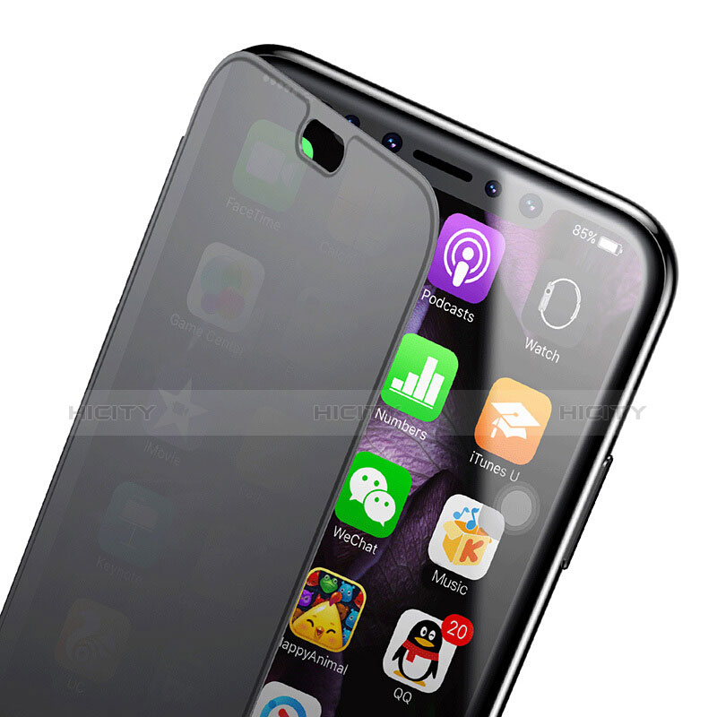 Etui Transparente Integrale Silicone Souple Avant et Arriere pour Apple iPhone X Gris Plus