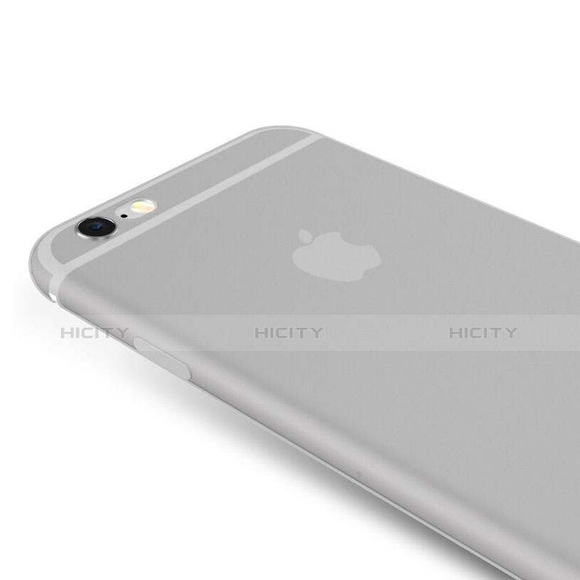 Etui Ultra Fine Mat Silicone Souple Transparente pour Apple iPhone 6S Plus Gris Plus