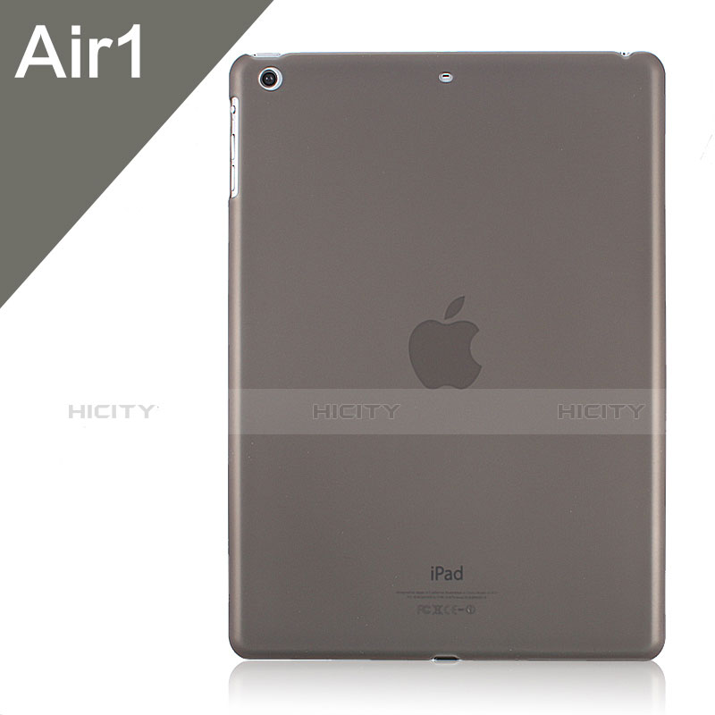 Etui Ultra Fine Plastique Rigide Transparente pour Apple iPad Air Gris Plus