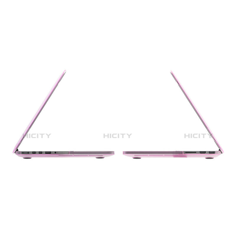 Etui Ultra Fine Plastique Rigide Transparente pour Apple MacBook Pro 13 pouces Retina Rose Plus