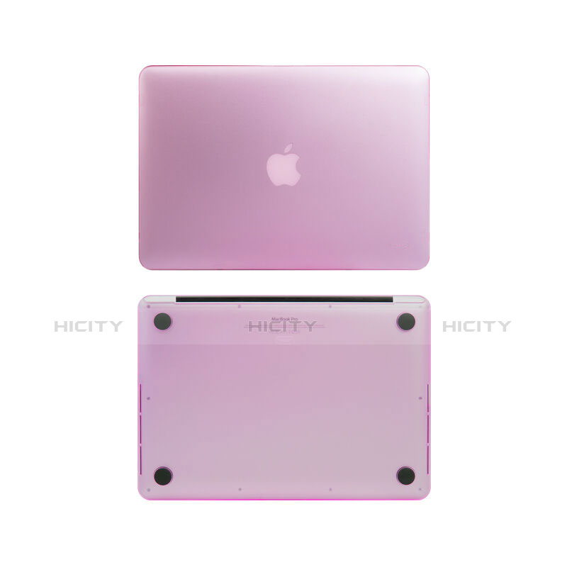Etui Ultra Fine Plastique Rigide Transparente pour Apple MacBook Pro 15 pouces Retina Rose Plus