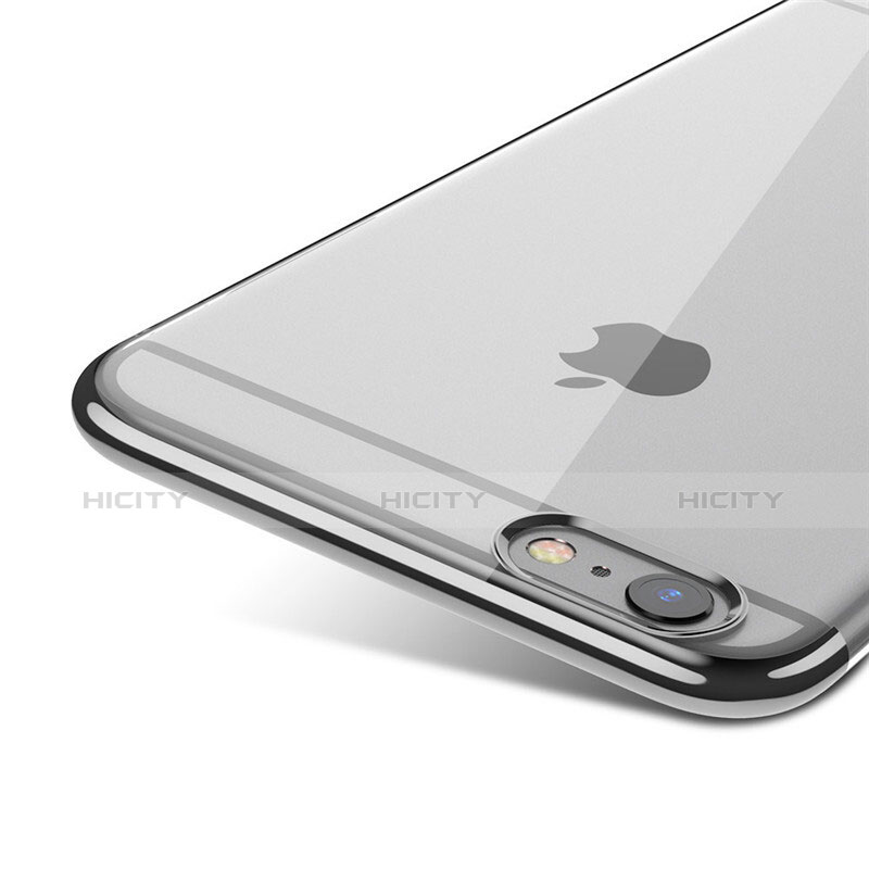 Etui Ultra Fine Plastique Rigide Transparente T01 pour Apple iPhone 6 Noir Plus