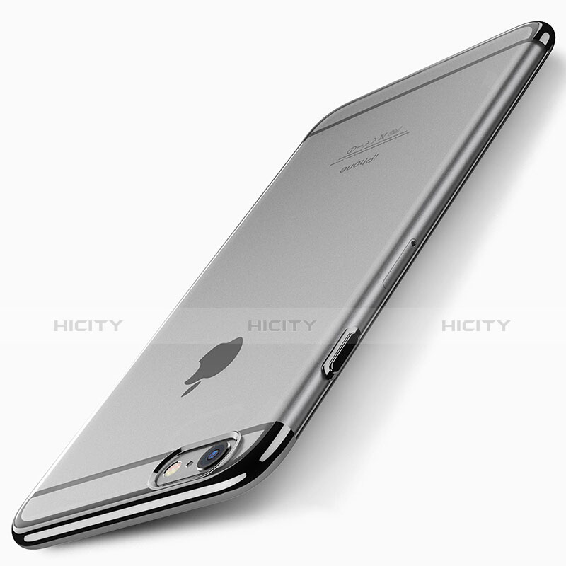 Etui Ultra Fine Plastique Rigide Transparente T01 pour Apple iPhone 6S Plus Noir Plus