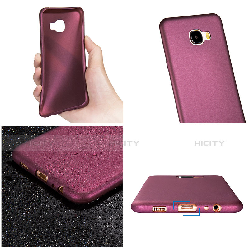 Etui Ultra Fine Silicone Souple pour Samsung Galaxy C5 SM-C5000 Violet Plus