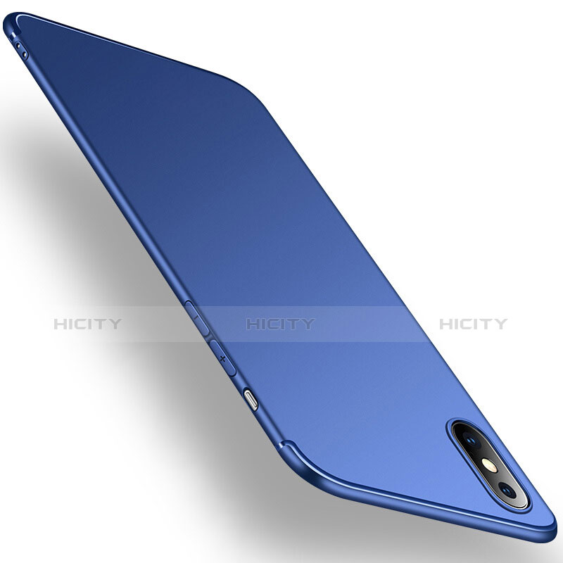 Etui Ultra Fine Silicone Souple S02 pour Apple iPhone X Bleu Plus
