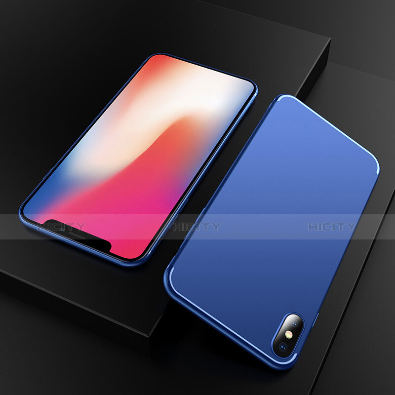 Etui Ultra Fine Silicone Souple S02 pour Apple iPhone Xs Bleu Plus