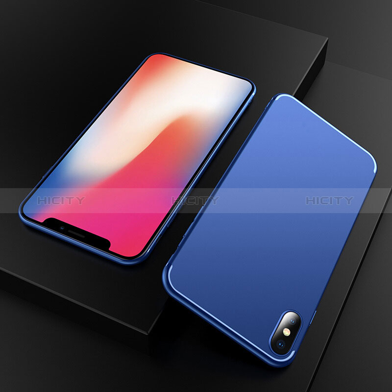 Etui Ultra Fine Silicone Souple S02 pour Apple iPhone Xs Max Bleu Plus