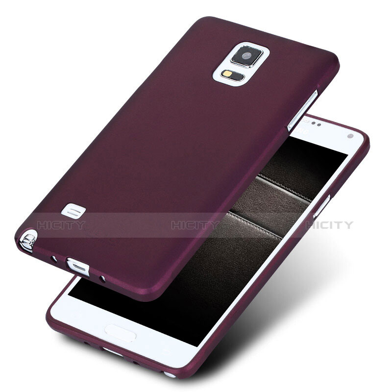 Etui Ultra Fine Silicone Souple S02 pour Samsung Galaxy Note 4 SM-N910F Violet Plus