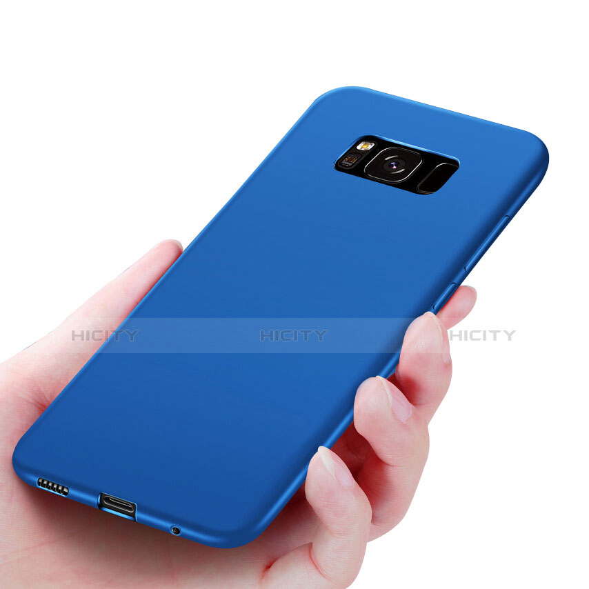 Etui Ultra Fine Silicone Souple S06 pour Samsung Galaxy S8 Bleu Plus