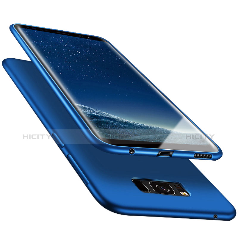 Etui Ultra Fine Silicone Souple S06 pour Samsung Galaxy S8 Bleu Plus