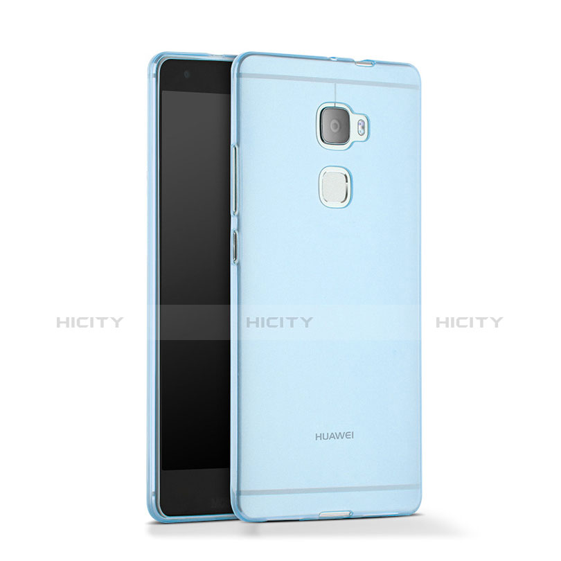 Etui Ultra Fine Silicone Souple Transparente pour Huawei Mate S Bleu Plus