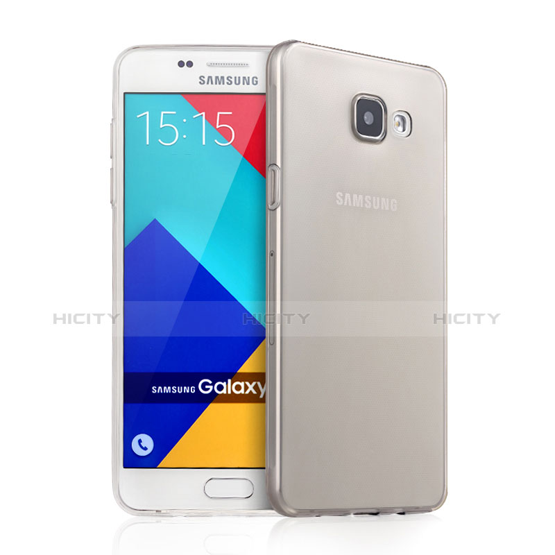 Etui Ultra Fine Silicone Souple Transparente pour Samsung Galaxy A5 (2016) SM-A510F Gris Plus