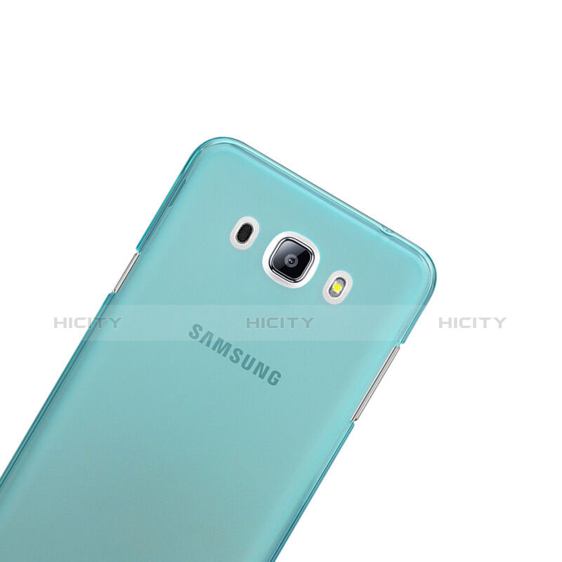 Etui Ultra Fine Silicone Souple Transparente pour Samsung Galaxy J5 (2016) J510FN J5108 Bleu Plus