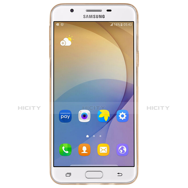 Etui Ultra Fine Silicone Souple Transparente pour Samsung Galaxy On5 (2016) G570 G570F Gris Plus
