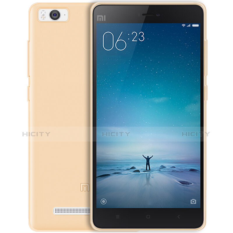 Etui Ultra Fine Silicone Souple Transparente pour Xiaomi Mi 4C Or Plus