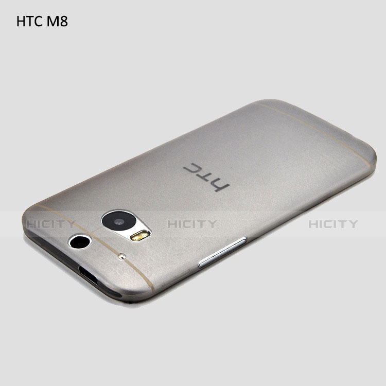 Etui Ultra Fine Silicone Souple Transparente T01 pour HTC One M8 Gris Plus