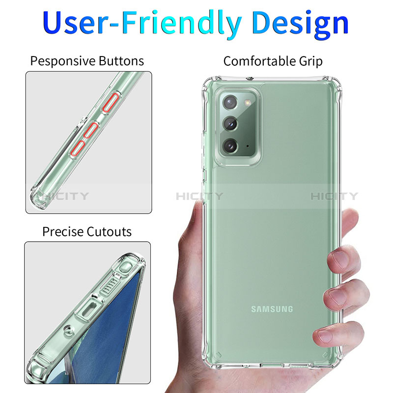 Etui Ultra Fine TPU Souple Transparente K01 pour Samsung Galaxy Note 20 5G Clair Plus