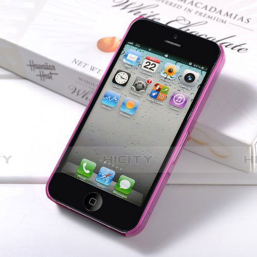 Etui Ultra Fine TPU Souple Transparente Mat pour Apple iPhone 4 Rose Plus