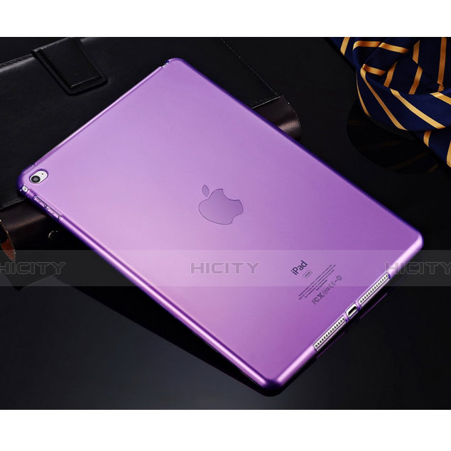 Etui Ultra Fine TPU Souple Transparente pour Apple iPad Mini 4 Violet Plus