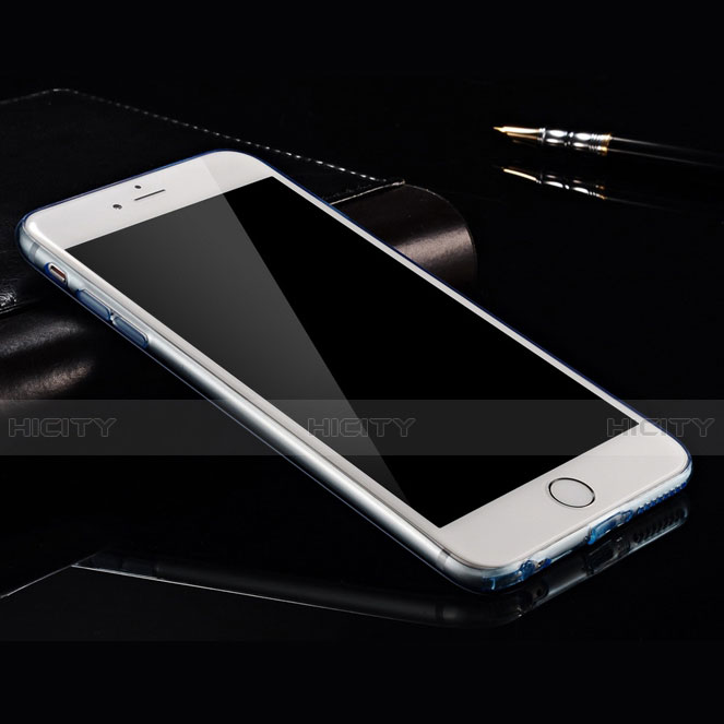 Etui Ultra Fine TPU Souple Transparente pour Apple iPhone 6 Bleu Plus