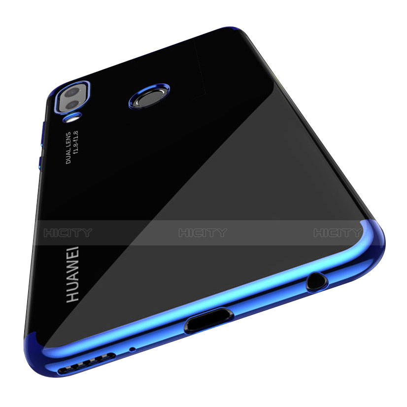 Etui Ultra Fine TPU Souple Transparente T03 pour Huawei Nova 3e Bleu Plus
