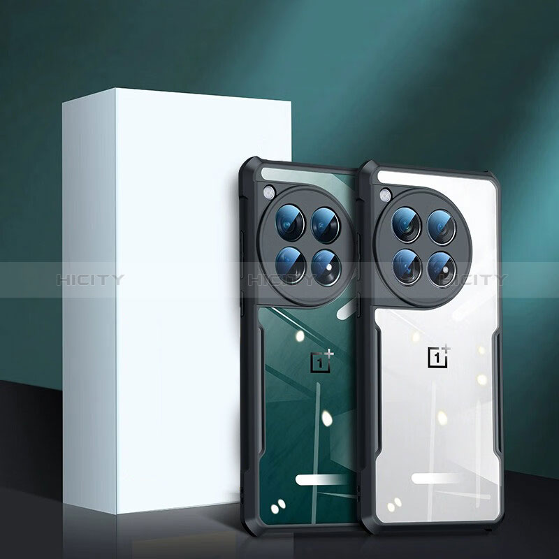 Etui Ultra Fine TPU Souple Transparente T03 pour OnePlus 12 5G Noir Plus
