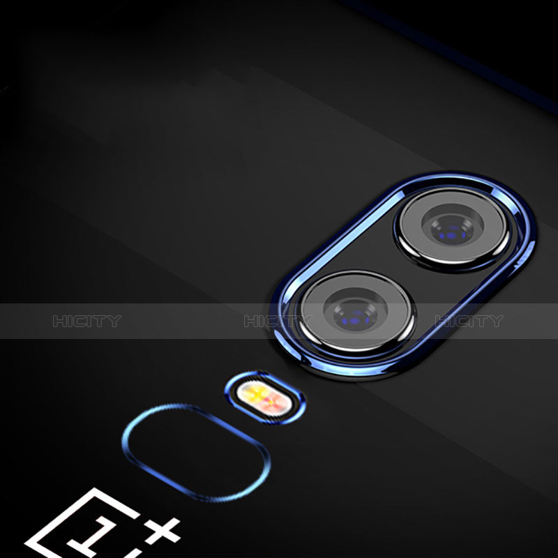 Etui Ultra Fine TPU Souple Transparente T03 pour OnePlus 6 Bleu Plus