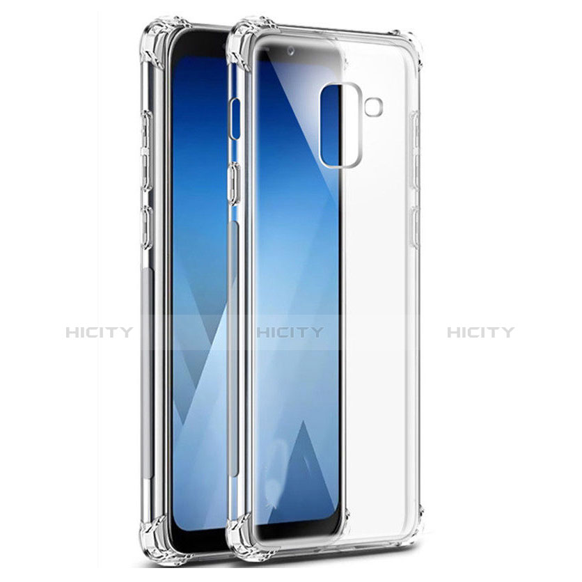 Etui Ultra Fine TPU Souple Transparente T03 pour Samsung Galaxy A8+ A8 Plus (2018) Duos A730F Clair Plus