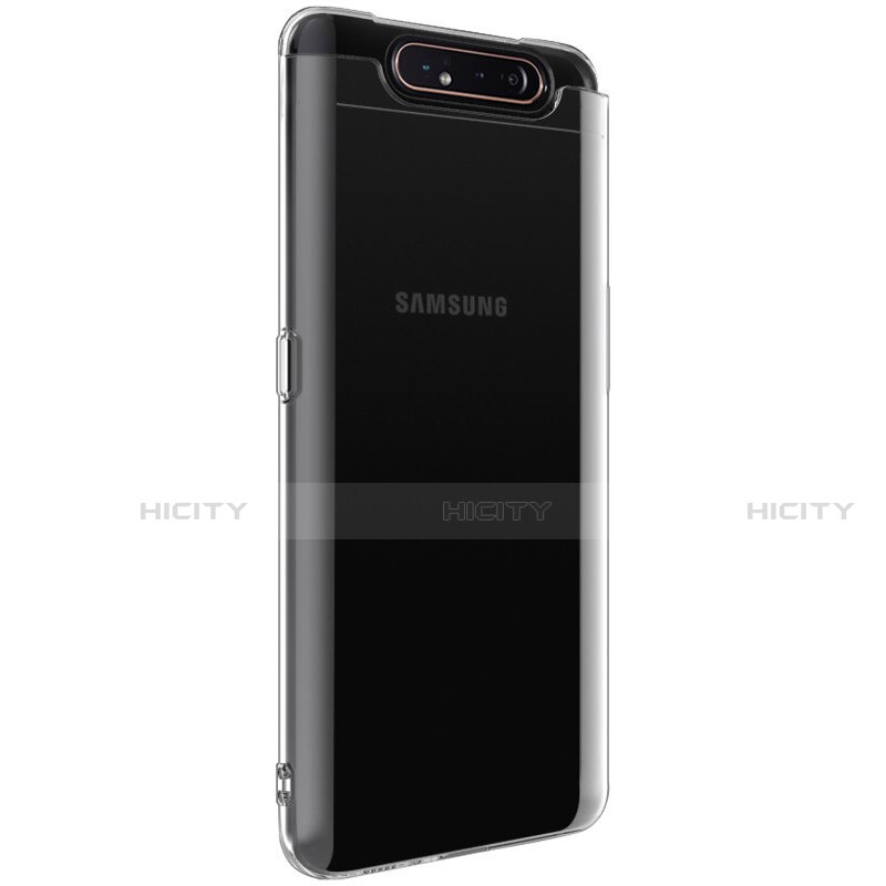 Etui Ultra Fine TPU Souple Transparente T03 pour Samsung Galaxy A80 Clair Plus